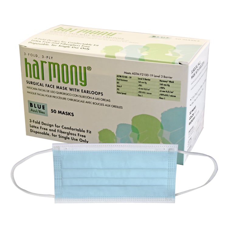 Level 3 Surgical Earloop Face Masks (50-ct)