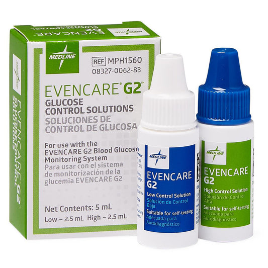 EvenCare G2 Blood Glucose Monitoring System Control Solution (Hi-Low)