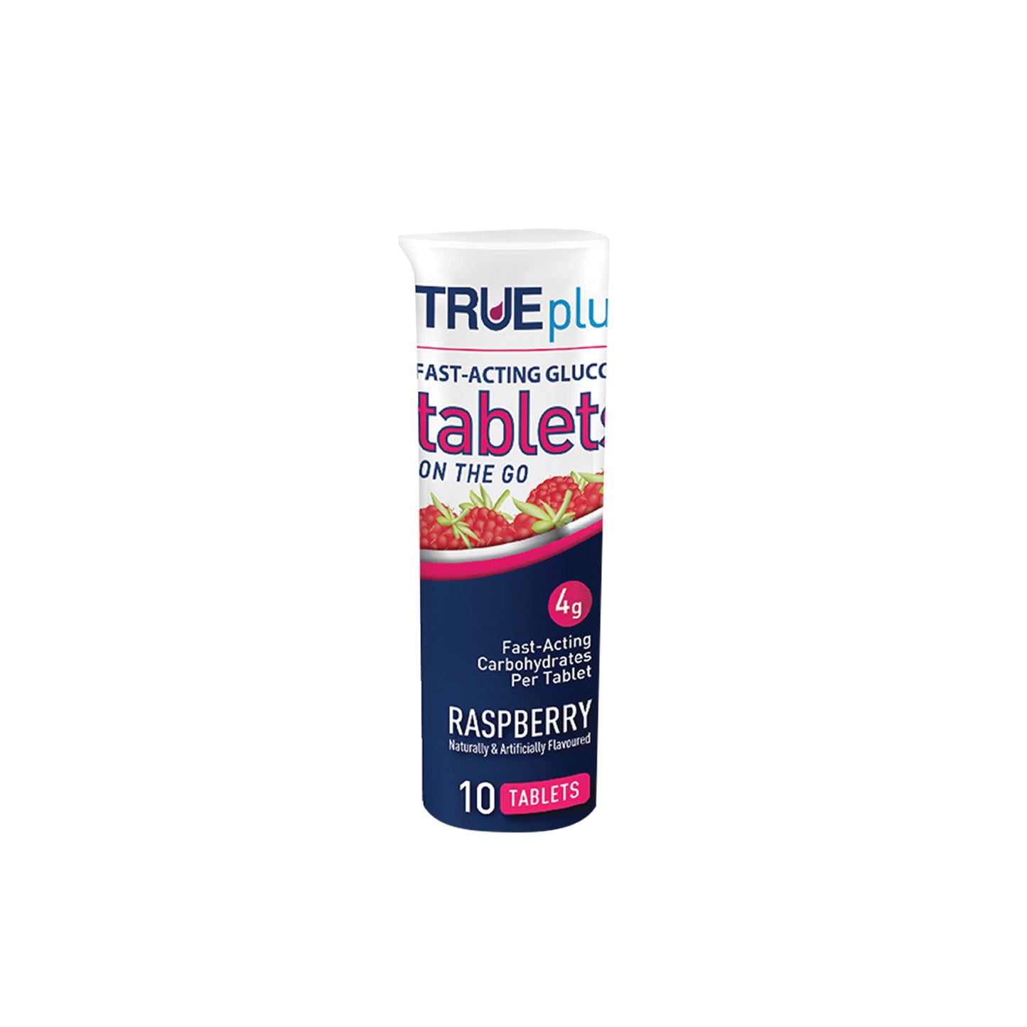 Trueplus fast-acting glucose tablets, Raspberry 10-count