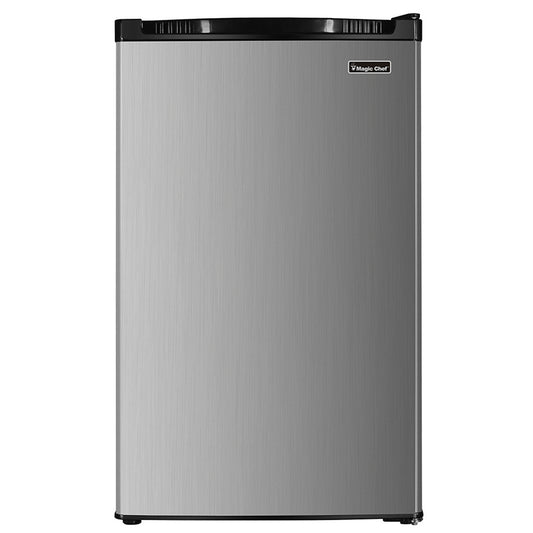 Magic Chef 4.4 Cubic Ft Refrigerator/Freezer (Stainless Steel)