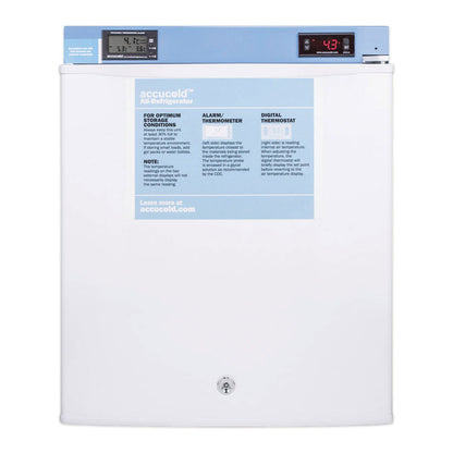 1.0 Cubic Ft Lockable Medical-Grade Refrigerator