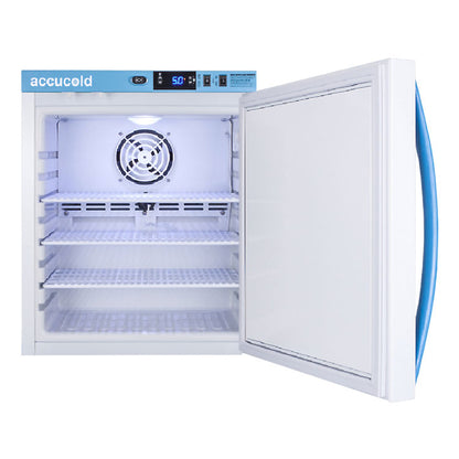 1.0 Cubic Ft Lockable Medical-Grade Refrigerator