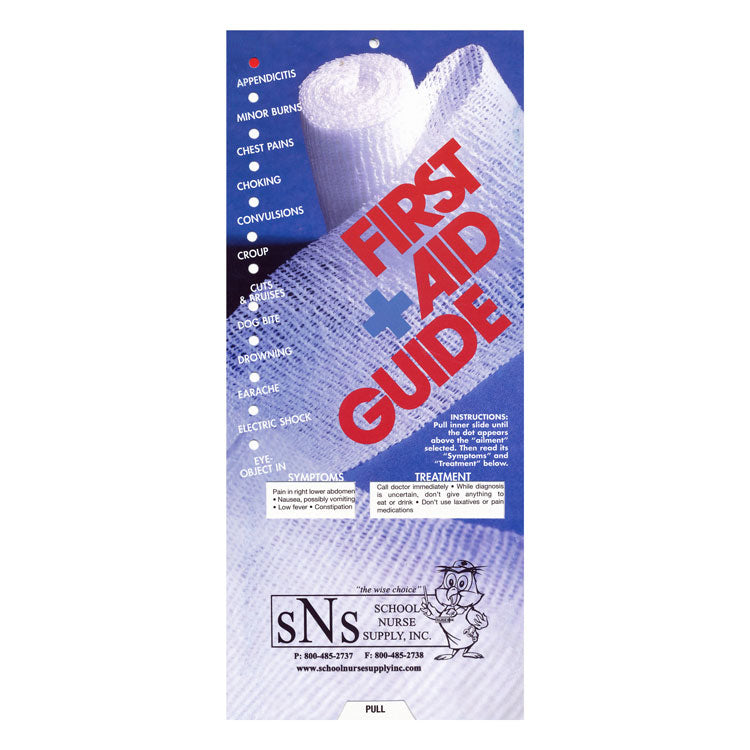 Slide Guide Cards - First Aid Guide – School Nurse Supply