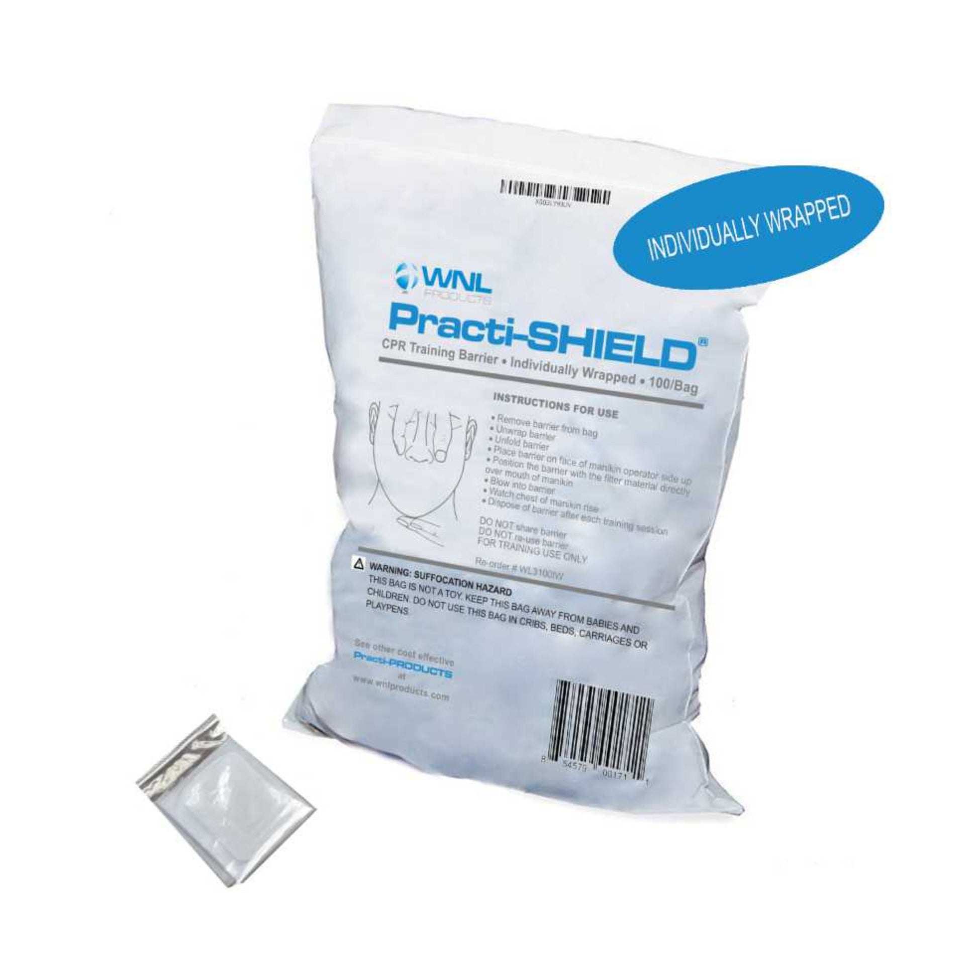 WNL Practi-SHIELD CPR training barrier 