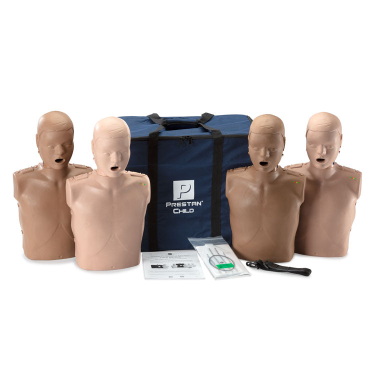 PRESTAN Professional CPR Manikins with CPR Monitor - 4-Pack **Diversity Option** (Child)