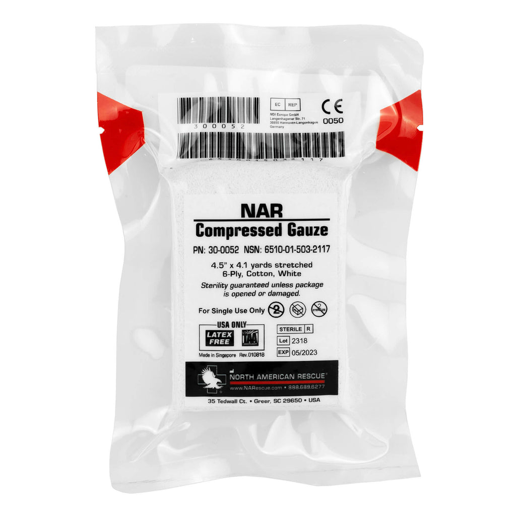 NAR Compressed Rolled Gauze Bleed Control Bandage