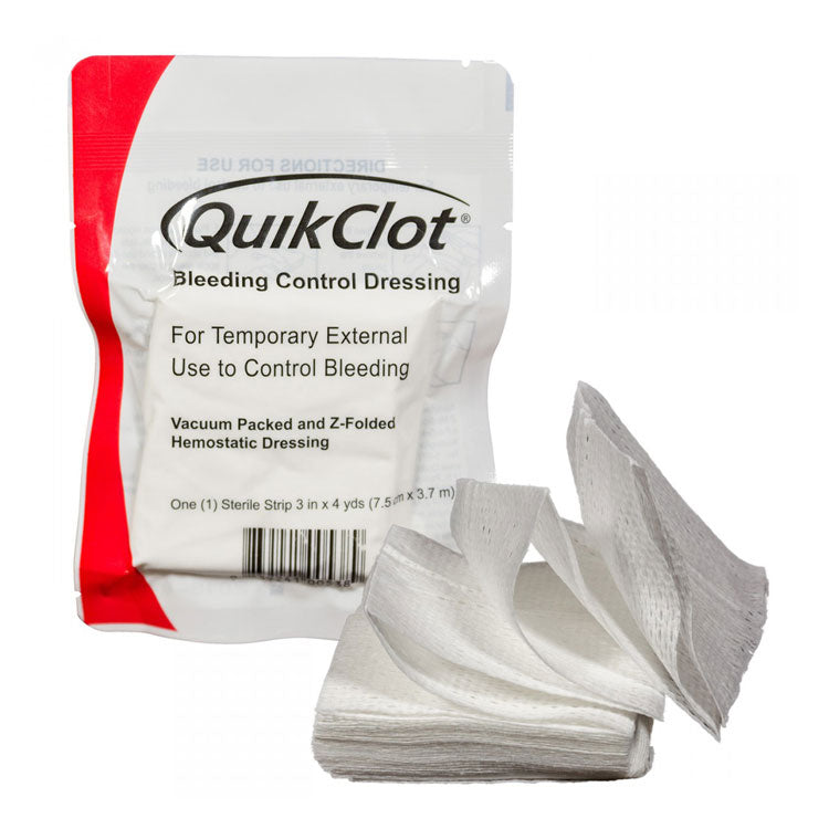 Sterile QuikClot Bleeding Control Dressings