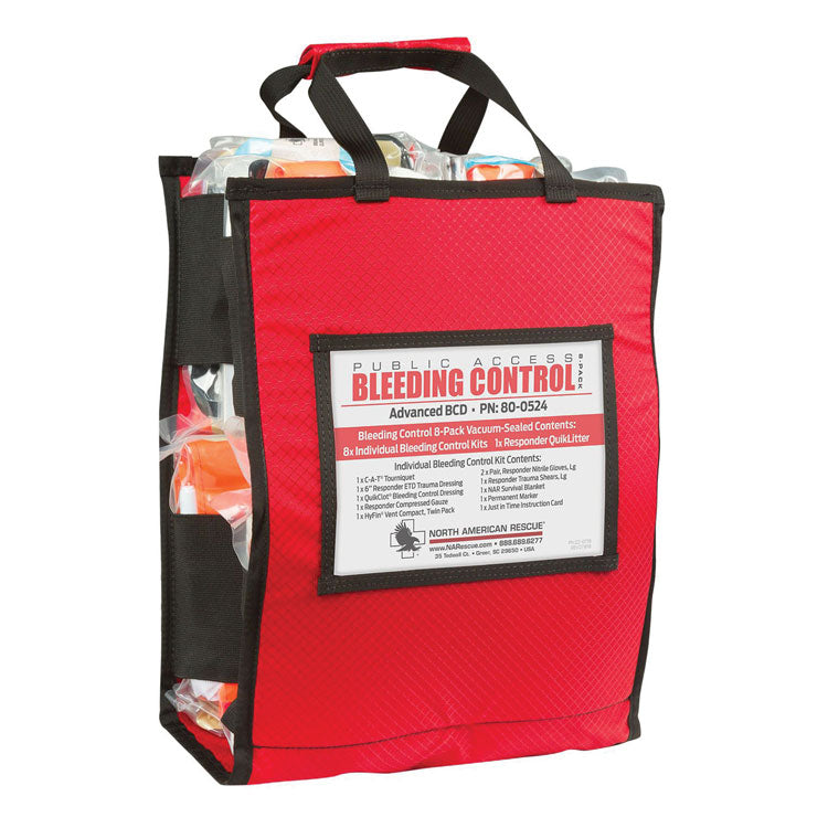 Public Access Individual Bleeding Control 8-Packs - Advanced BCD