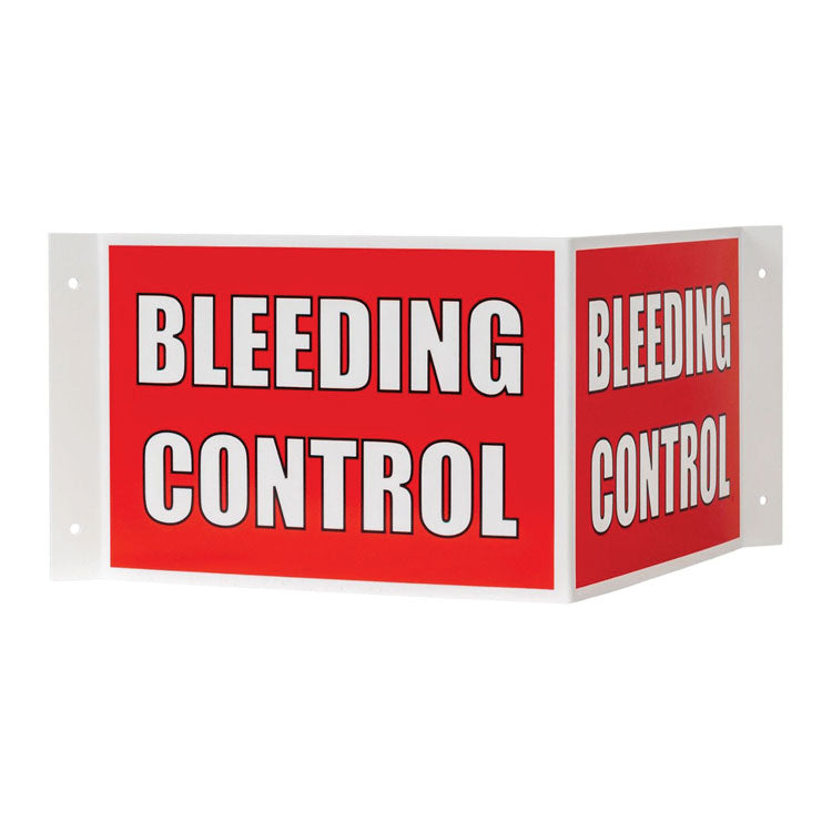 3-Way Bleeding Control Sign – School Nurse Supply