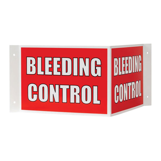 3-Way Bleeding Control Sign