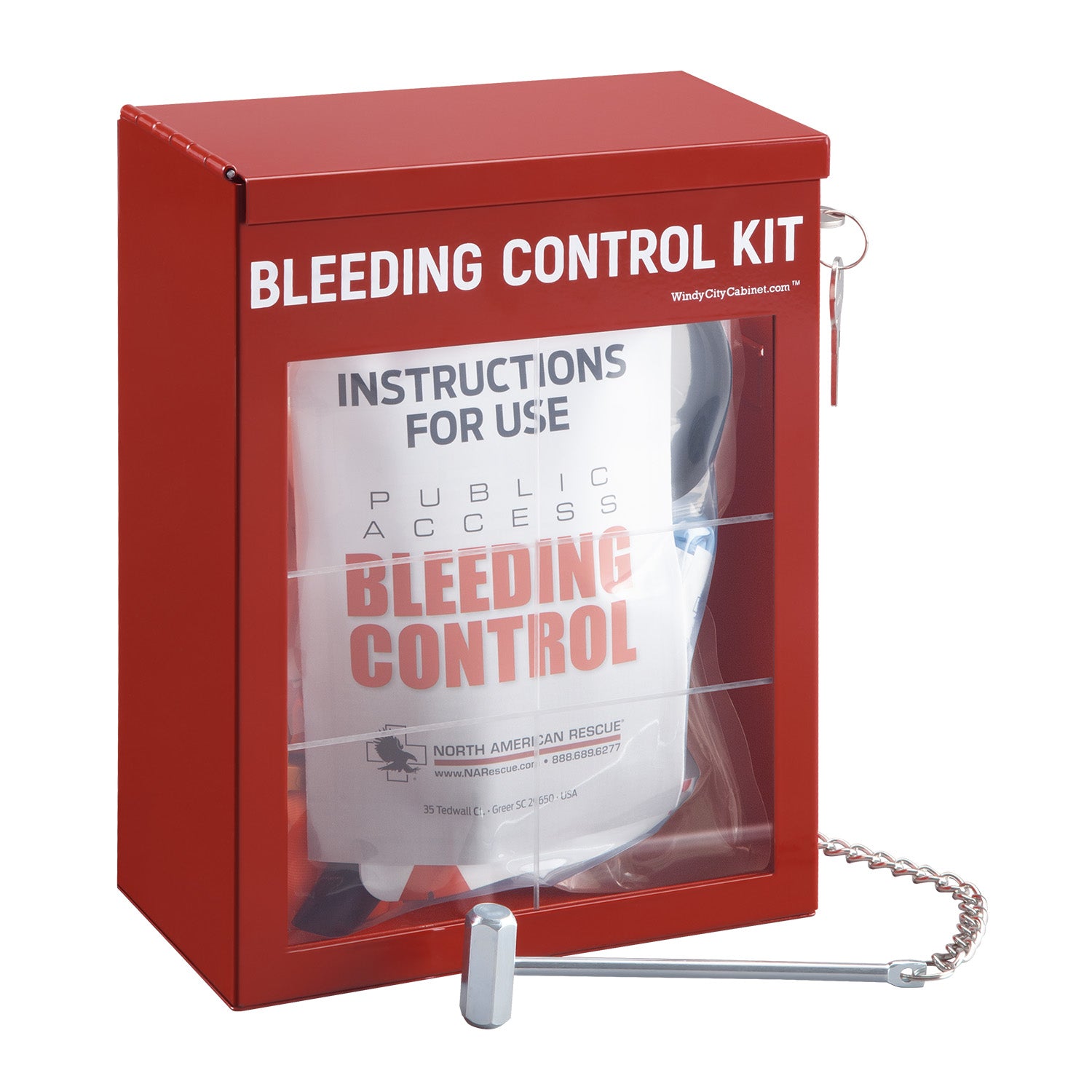 Bleeding Control Kit Locking Cabinet