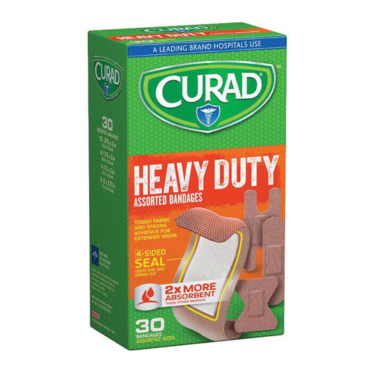 CURAD Heavy Duty Bandages - Assorted (30-ct)