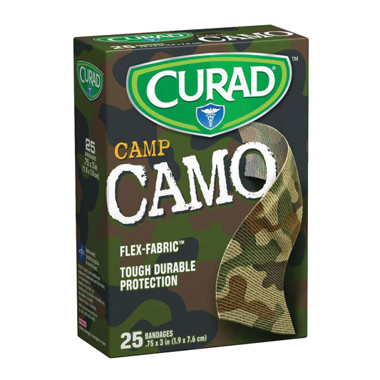 CURAD Children's Flex-Fabric Bandages - Green Camo (25-ct)