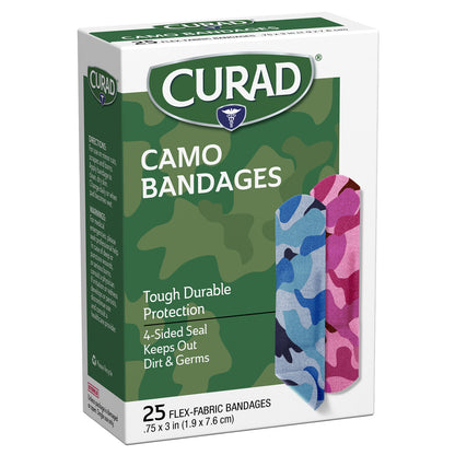 CURAD Children's Flex-Fabric Bandages - Camo (25-ct)