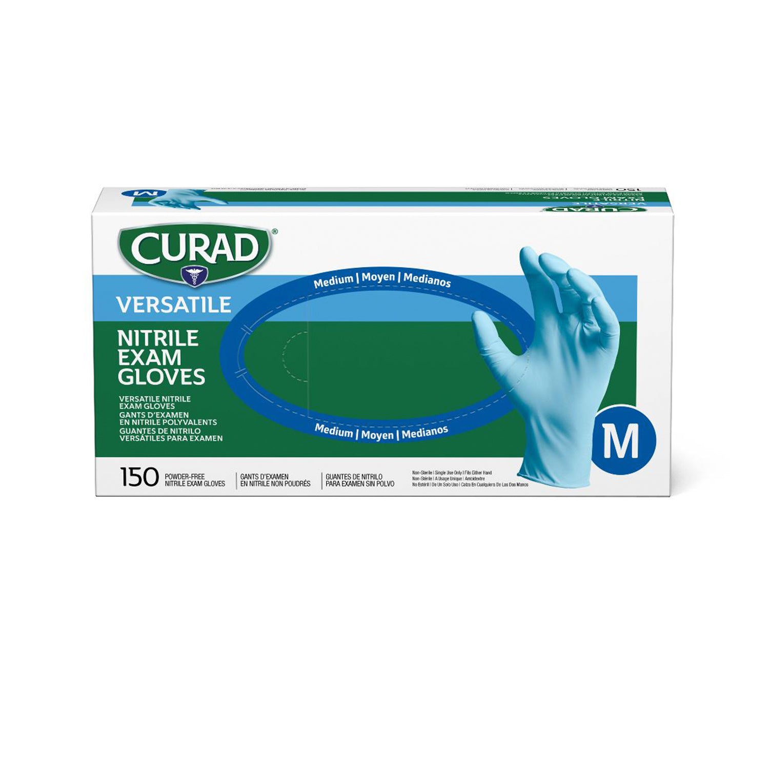CURAD Nitrile Powder-Free Gloves  - Medium