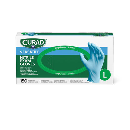 CURAD Nitrile Powder-Free Gloves - Large