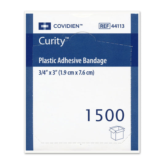 Curity Plastic Bandages - 3/4" x 3" (1,500-ct)