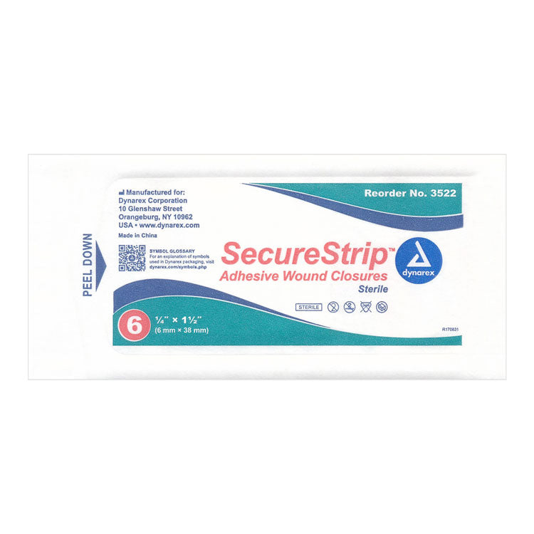 Wound Closure Strips - 1/4" x 1 1/2" (6-ct)