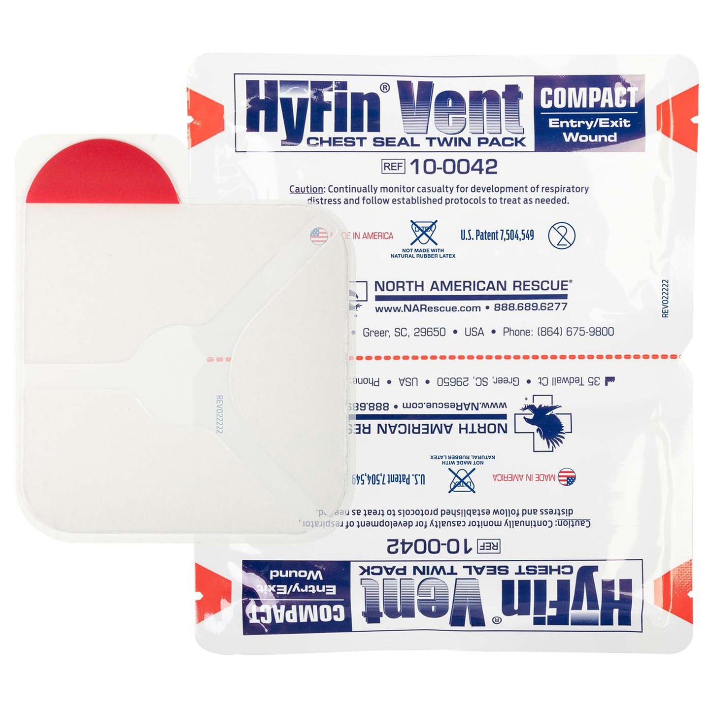 HyFin Vent Compact Chest Seal – Twin Pack