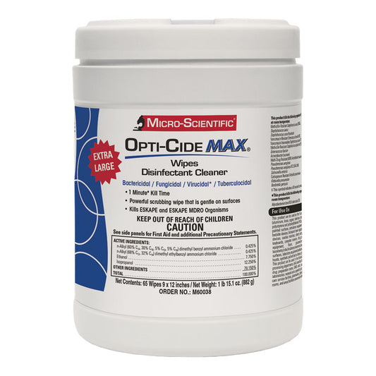 Opti-Cide MAX Disinfectant Wipes - Extra Large (65-ct)