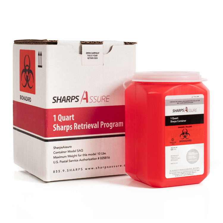 SharpsAssure Mail-Back Disposable Systems
