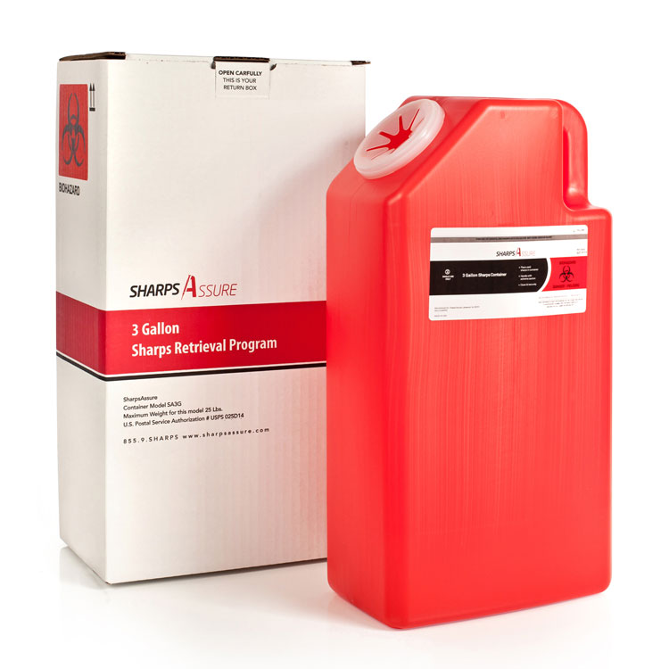 SharpsAssure Mail-Back Disposable Systems