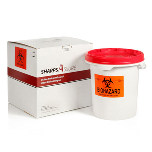 SharpsAssure Mail-Back Disposable System - 5 Gallon