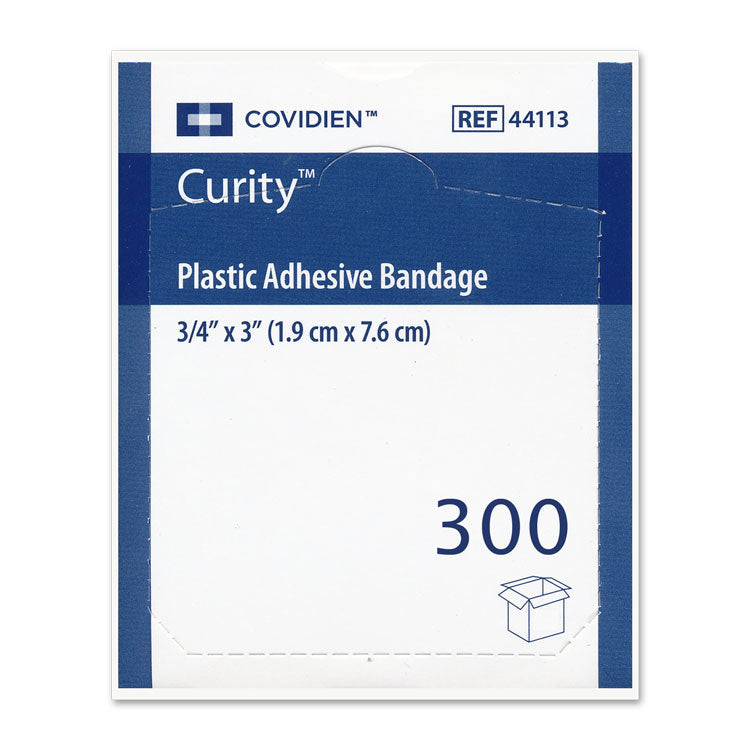 Curity Plastic Bandages - 3/4" x 3" (300-ct)