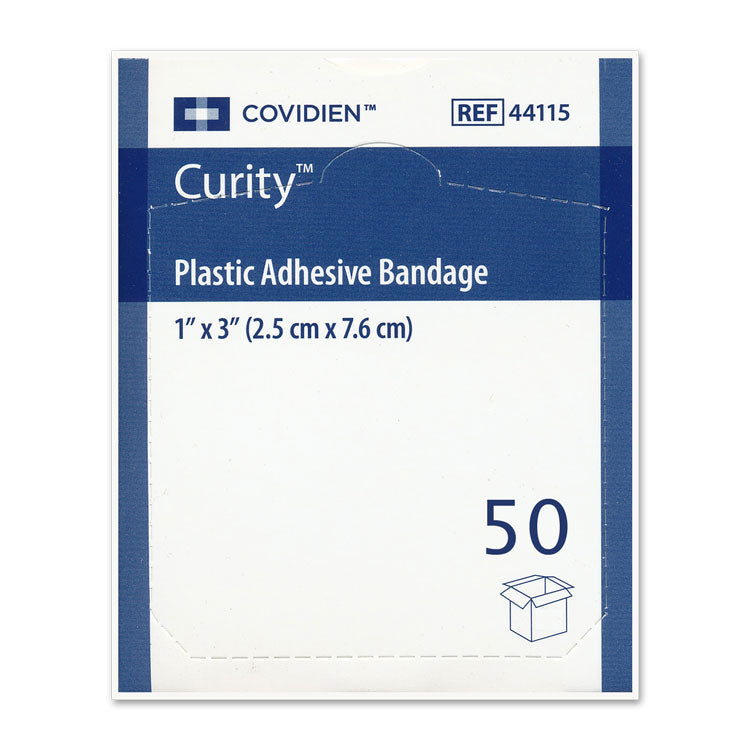 Curity Plastic Bandages - 1" x 3" (50-ct)