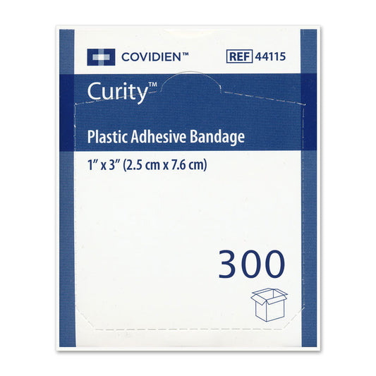 Curity Plastic Bandages - 1" x 3" (300-ct)