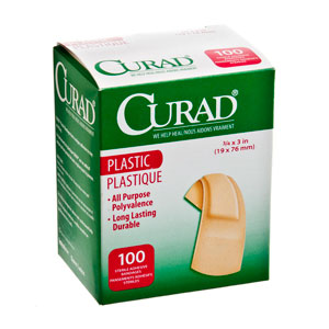 CURAD Plastic Bandages - 3/4" x 3" (1,200-ct)