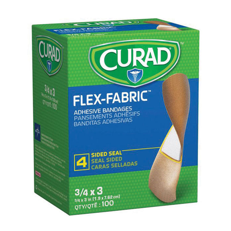 CURAD Flex-Fabric Bandages - 1" x 3" (100-ct)