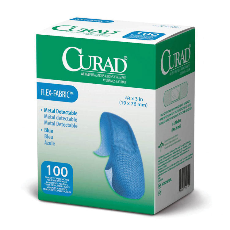 CURAD Flex-Fabric Food Service Bandages - 3/4" x 3" (100-ct)