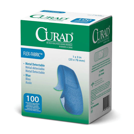 CURAD Flex-Fabric Food Service Bandages - 1" x 3" (100-ct)