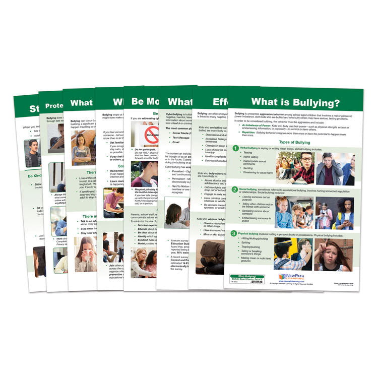 Stop Bullying! Bulletin Board Chart Set (Set of 8)
