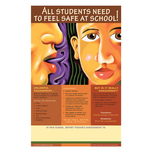 All Students Need To Feel Safe At School! Posters - Whisper (Vertical)