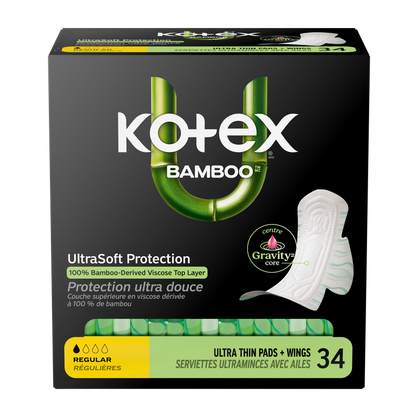 U Kotex Bamboo Ultra Thin Pads + Wings