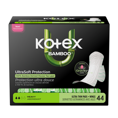 U Kotex Bamboo Ultra Thin Pads + Wings