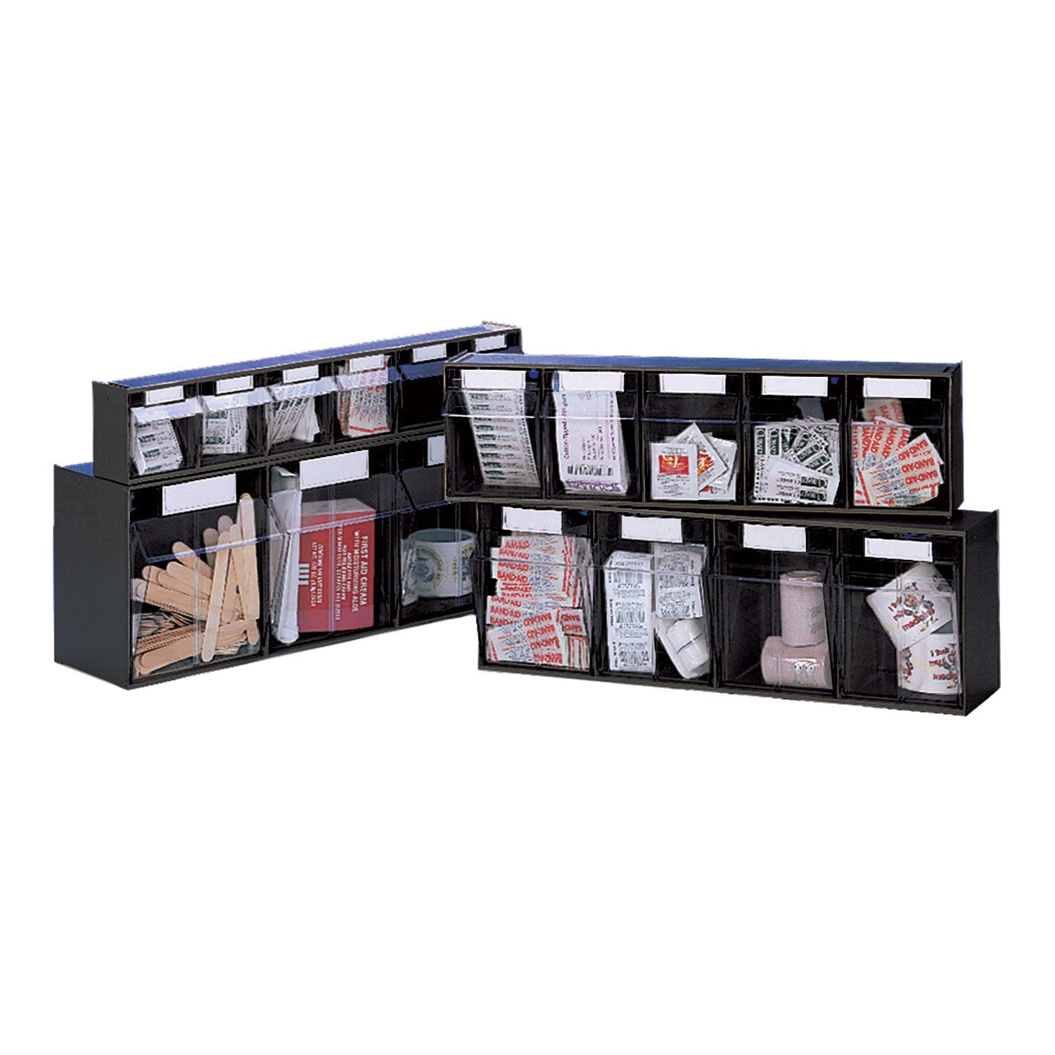 Tilt Bin Interlocking Storage Organizer - 4 Bin