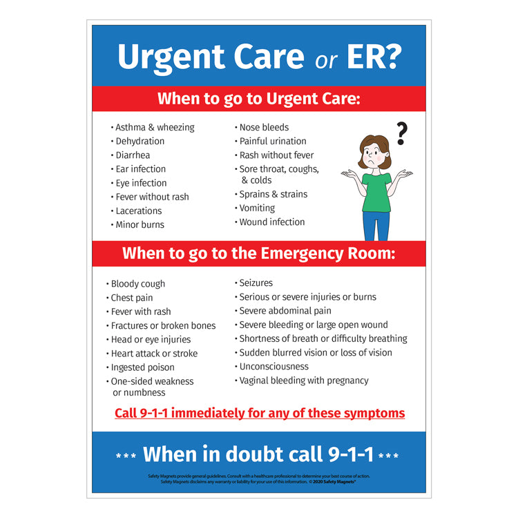 Urgent Care or Emergency Room Magnet