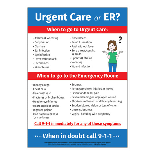 Urgent Care or Emergency Room Magnet