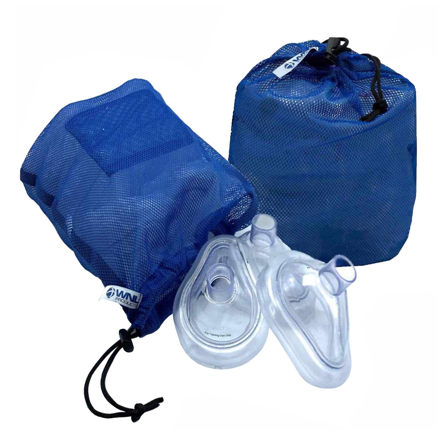 Practi-MASK CPR Training Masks - Adult/Child with Mesh Bag (20-ct)