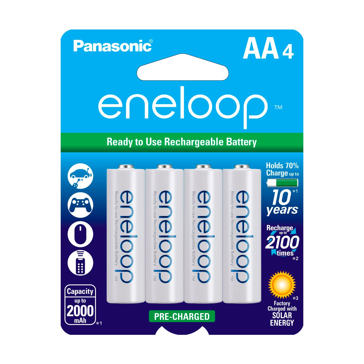79122 Panasonic AA Rechargeable Batteries