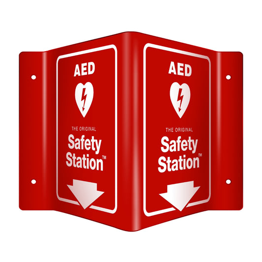 3D Wall Sign - AED Safety Station