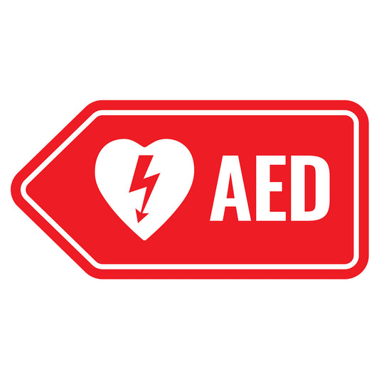 AED Arrow Sign, Left