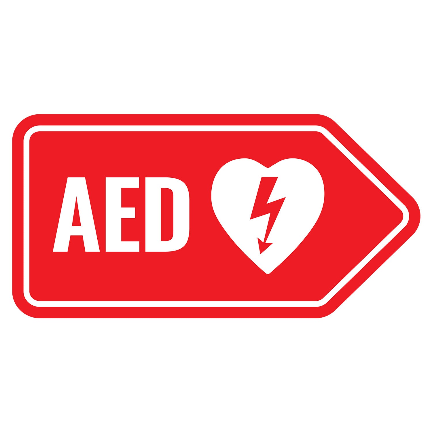 AED Arrow Signs