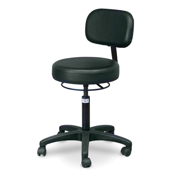 Hausmann Air-Lift Stool with Backrest