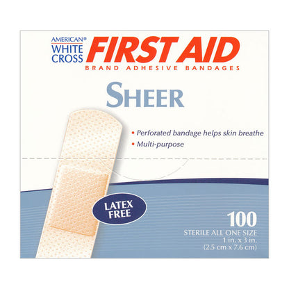 American White Cross Sheer Plastic Bandages