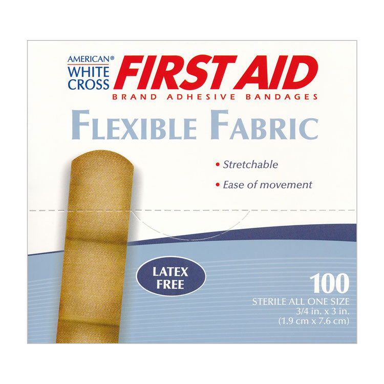 American White Cross Flexible Fabric Bandages - 3/4" x 3" (1,300-ct)