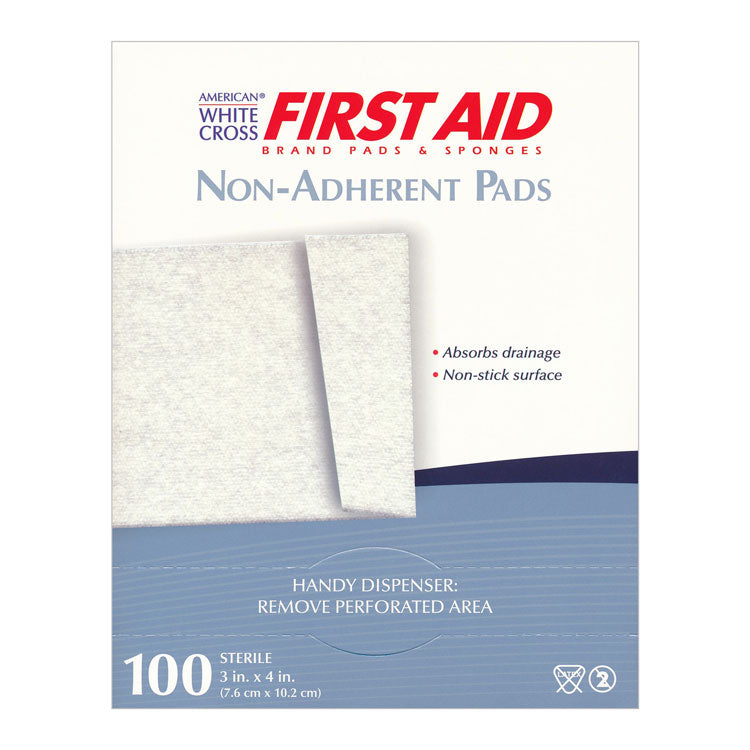 American White Cross Sterile Non-Adherent Gauze Pads (100-ct)